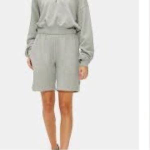 NWT Eterne Terry Boyfriend Short Grey size Small
